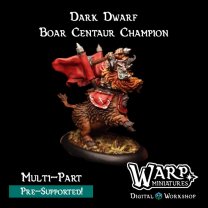 Фигурка Dark Dwarf - Boar Centaur Champion (Unpainted)