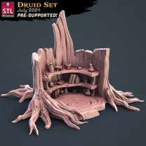 Фигурка Druid Set - Wood library (Unpainted)