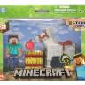 Набор фигурок Minecraft - Steve with White Horse