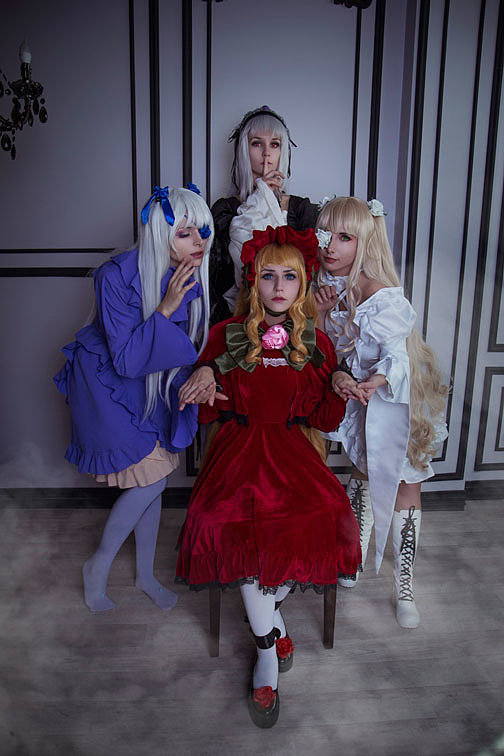 Russian Cosplay: Kirakishou, Shinku, Suigintou, Barasuishou (Rozen Maiden)