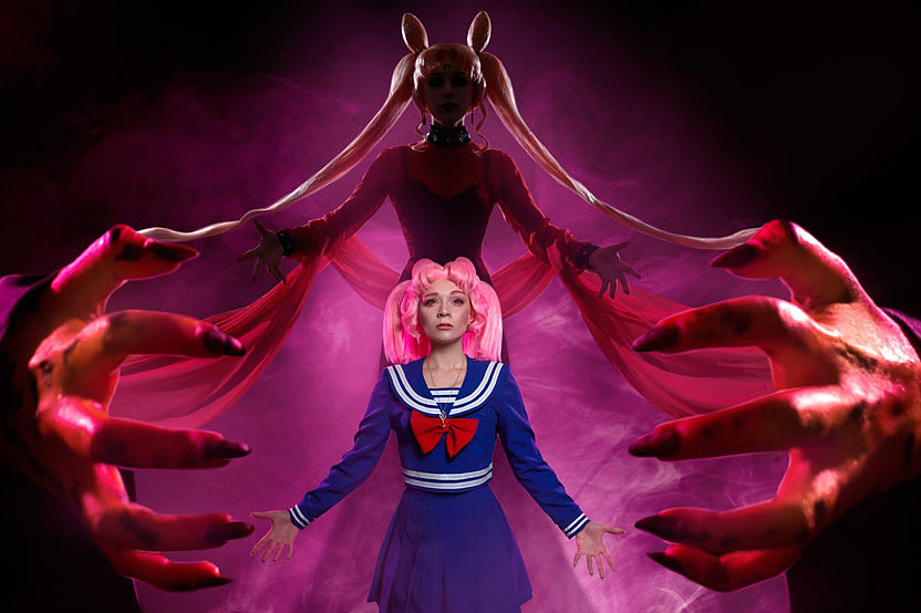Russian Cosplay: Chibiusa, Black Lady (Sailor Moon R)