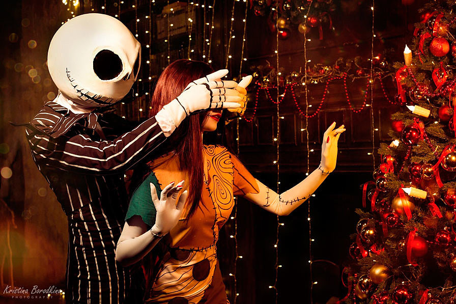 Russian Cosplay: Jack, Sally (The Nightmare Before Christmas)