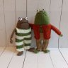 Мягкие вязаные игрушки Frog and Toad (2шт)
