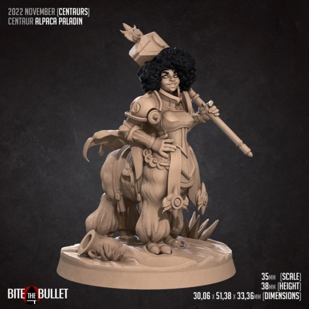 Фигурка Centaur Alpaca Paladin (Unpainted)