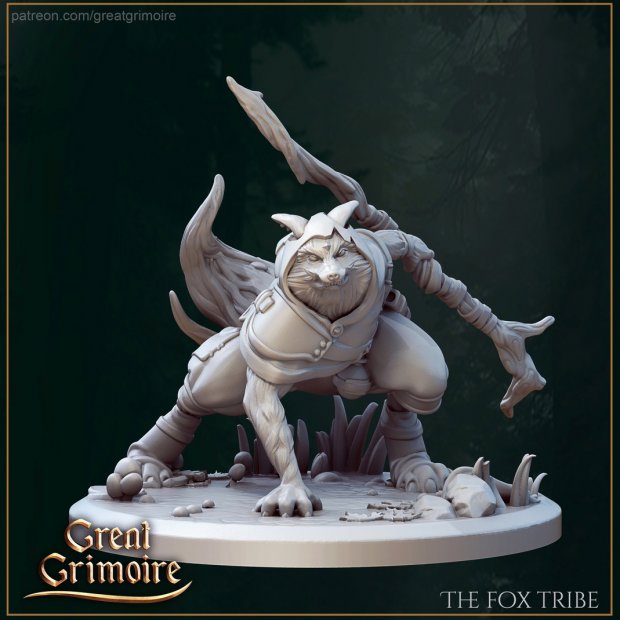 Фигурка Ari - The Three-Eyed Fox (Unpainted)