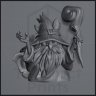 Фигурка Dwarf Wizard, Creator of Forbidden Spells (Unpainted)