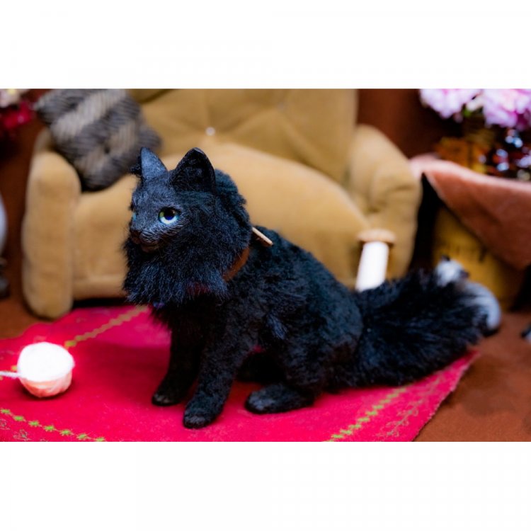 Мягкая игрушка Black Cat With Collar
