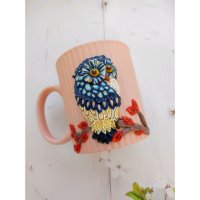 Кружка с декором Owl On Branch