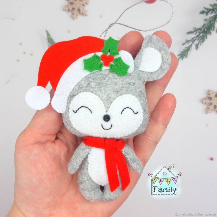 Мягкая игрушка Christmas Mouse