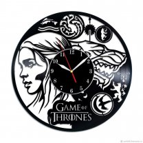 Часы настенные из винила Game of Thrones V.2 [Handmade]