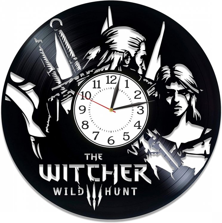 Часы настенные из винила The Witcher V3 [Handmade]