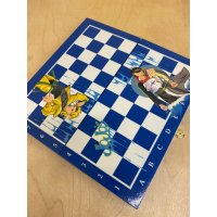 Обиходные Шахматы JoJo’s Bizarre Adventure V.2 (Blue) [Handmade]