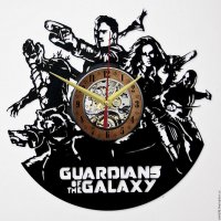 Часы настенные из винила Marvel - Guardians of the Galaxy V.2 [Handmade]