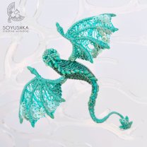 Брошь Turquoise Dragon