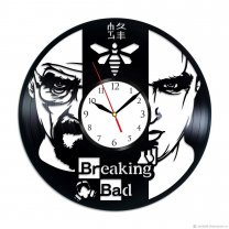 Часы настенные из винила Breaking Bad [Handmade]
