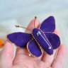 Брошь Lilac Butterfly