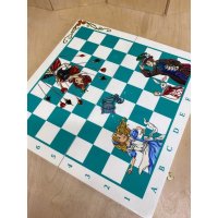 Турнирные Шахматы Alice In Wonderland (Blue) [Handmade]