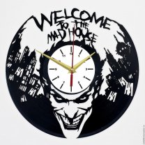 Часы настенные из винила DC Comics - Joker V.2 [Handmade]