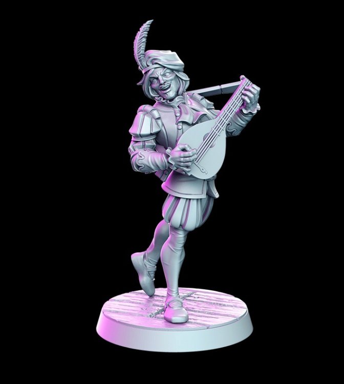 Фигурка Witcher - Jaskier (Unpainted)