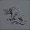 Фигурка Scaly Tail, A Crocodile-Like Monster (Unpainted)