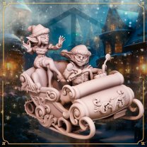 Фигурка Goblins from the Gift Delivery Service on a Sleigh (Unpainted)