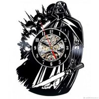 Часы настенные из винила Star Wars - Darth Vader [Handmade]