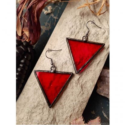 Серьги Red Triangles