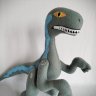 Мягкая игрушка Jurassic World - Dinosaur Blue Velociraptor (50см)