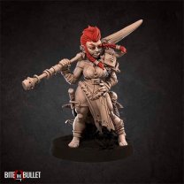 Фигурка Red-haired spearwoman (Unpainted)
