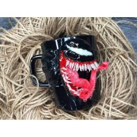 Кружка с декором Marvel - Venom [Handmade]