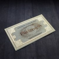 Книжная закладка Harry Potter - London to Hogwarts Ticket [Handmade]