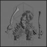 Фигурка Grizban Gatz, Orc Warrior (Unpainted)