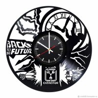 Часы настенные из винила Back To The Future [Handmade]