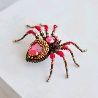 Брошь Red Spider