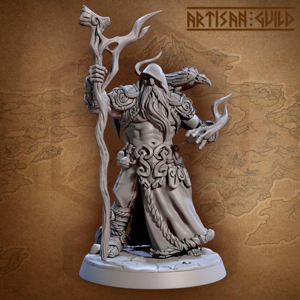 Фигурка Wodan the All-Seeing, demigod sorcerer (Unpainted)