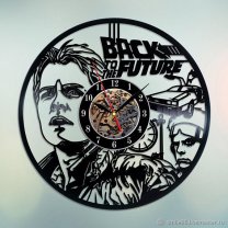 Часы настенные из винила Back To The Future V.2 [Handmade]