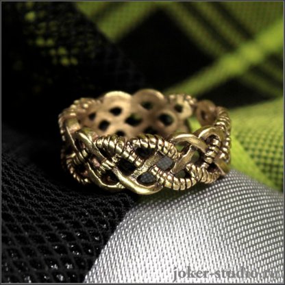 Кольцо Braided Pattern
