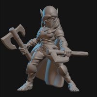 Фигурка Nedda Greenleaf with axes (Unpainted)