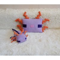 Плюшевый комплект Minecraft - Purple Axolotl [Handmade]