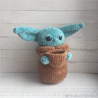 Мягкая игрушка The Mandalorian - Baby Yoda (23 см) [Handmade]