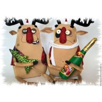Набор мягких игрушек Christmas Deers (2 шт)