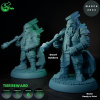 Фигурка Dwarf Soldiers (Unpainted)