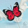 Брошь - Игла Red Butterfly 