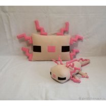 Плюшевый комплект Minecraft - Beige Axolotl