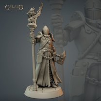 Фигурка Paladin Priest with a Warhammer (Unpainted)