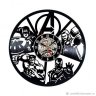 Часы настенные из винила The Avengers V.2 [Handmade]