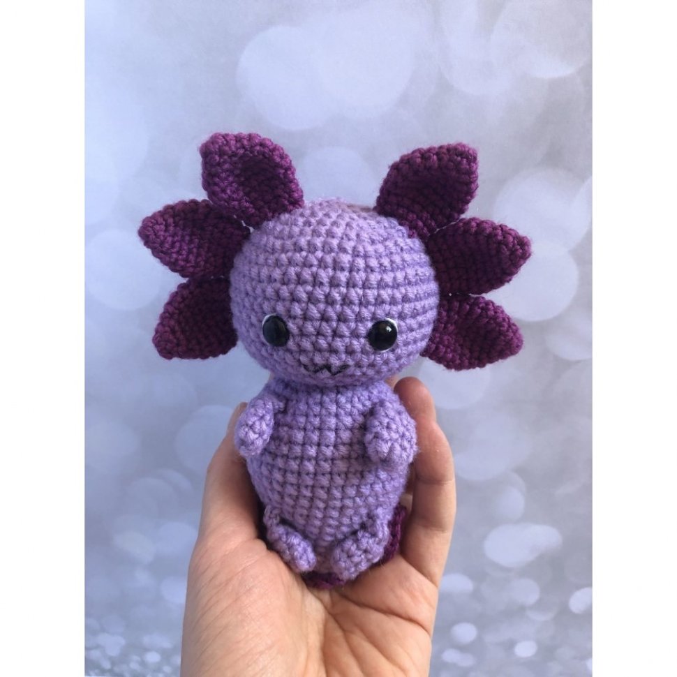 Мягкая игрушка Purple Axolotl (16 см) Фиолетовый аксолотль Купить в  магазине G4SKY.ru