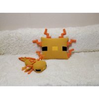 Плюшевый комплект Minecraft - Yellow Axolotl [Handmade]