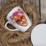 Кружка с декором Fox In Wreath