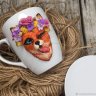 Кружка с декором Fox In Wreath